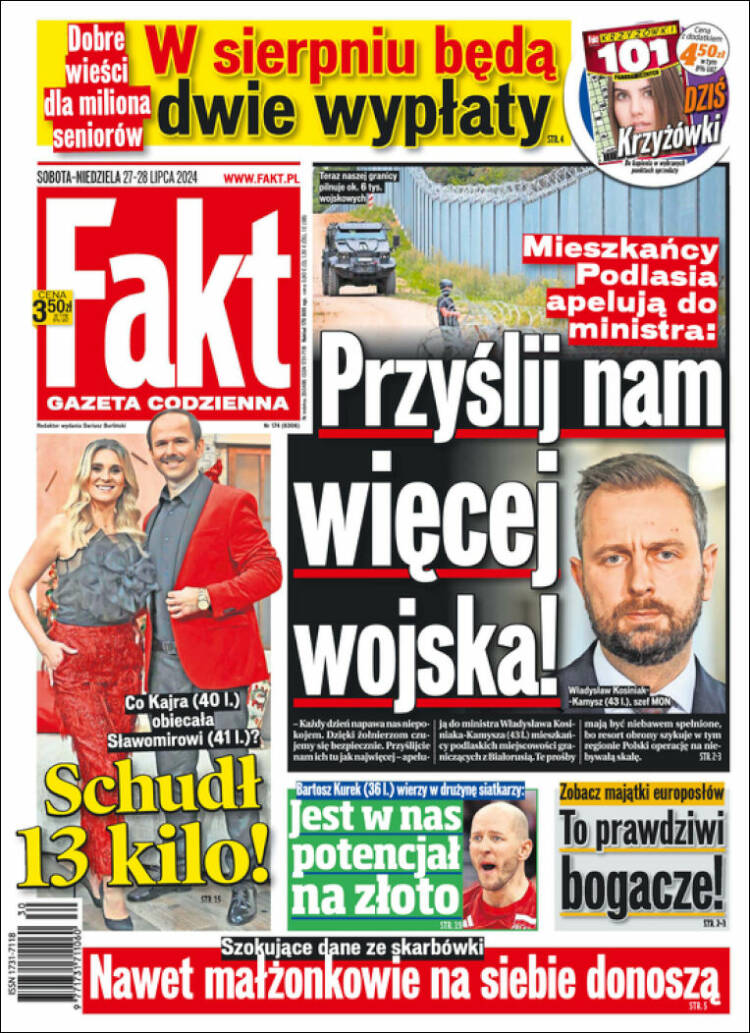 Portada de Fakt (Polonia)