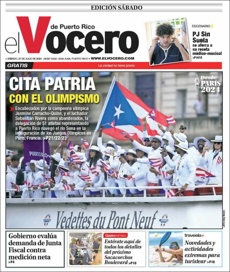 Portada de Vocero (Puerto Rico)