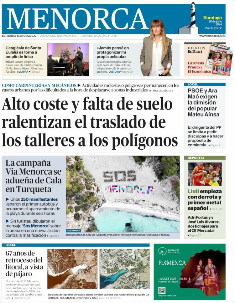 Portada de Menorca - Diario Insular (España)