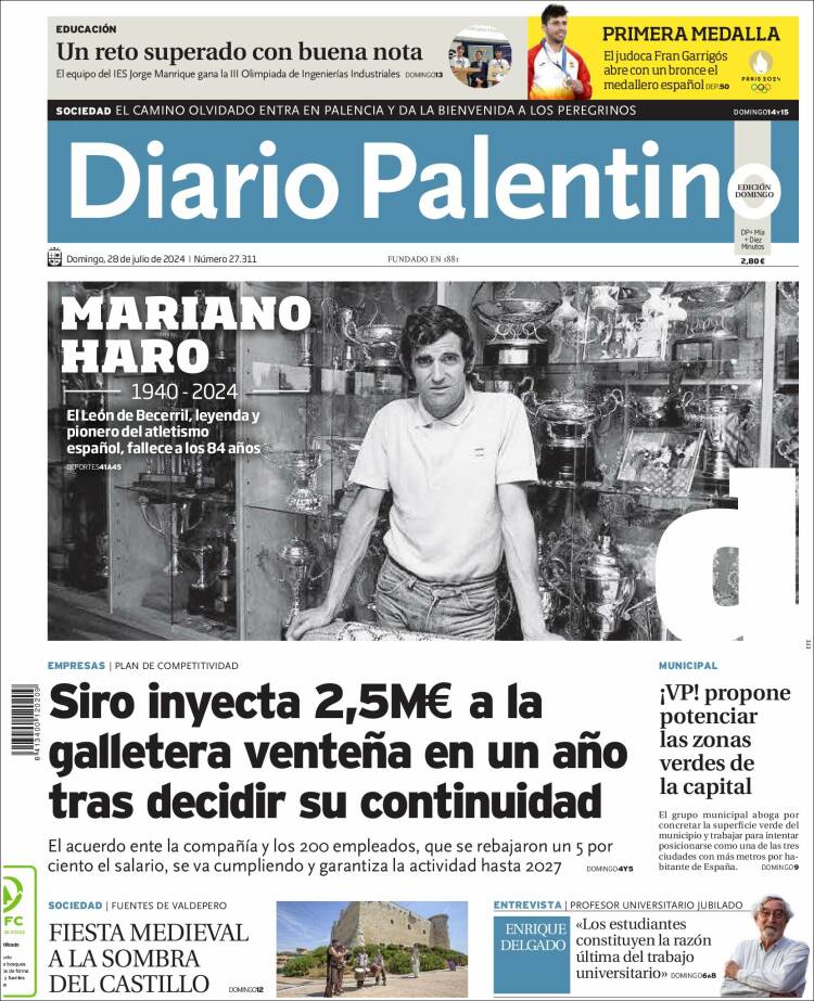 Portada de Diario Palentino (España)