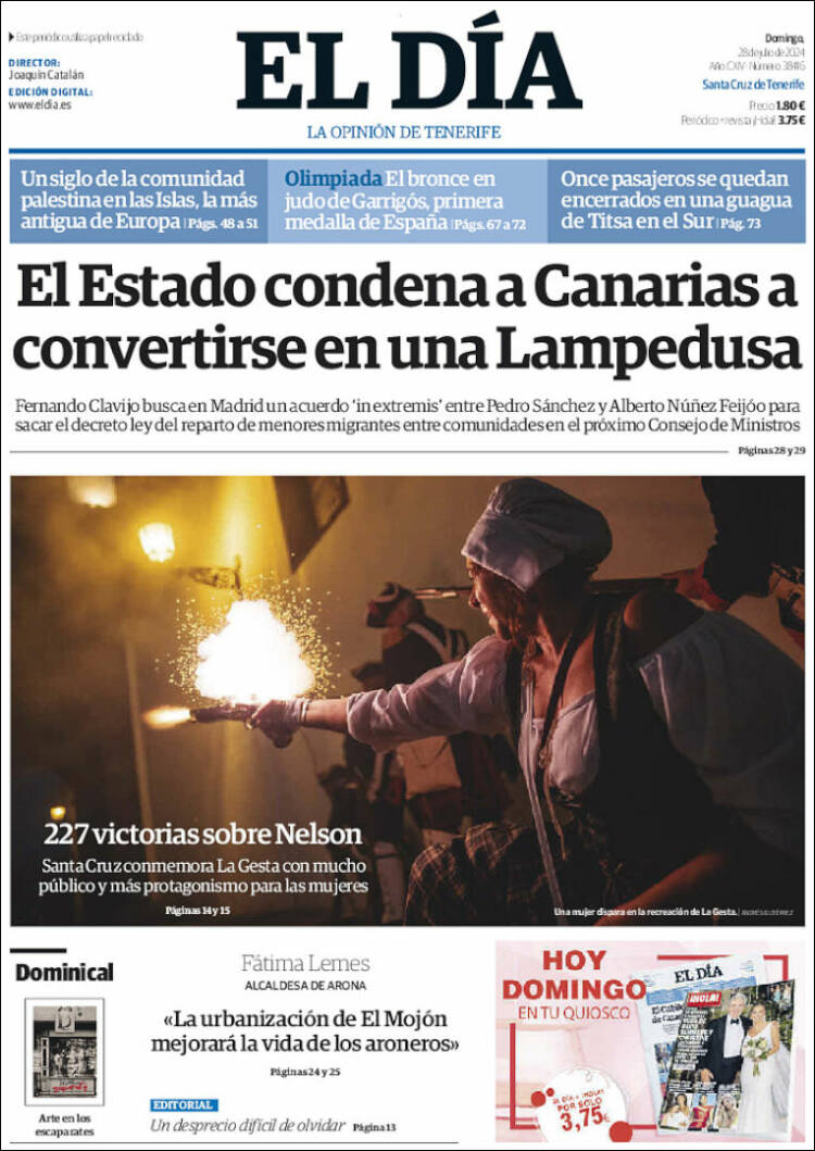 Portada de El Día (España)