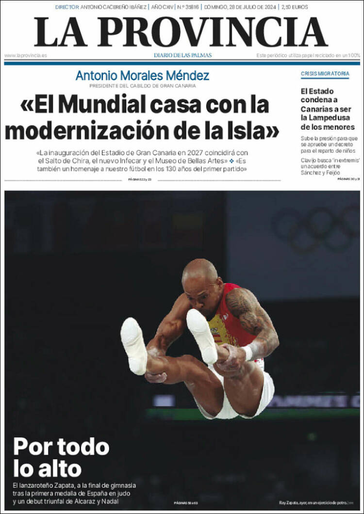 Portada de La Provincia (España)