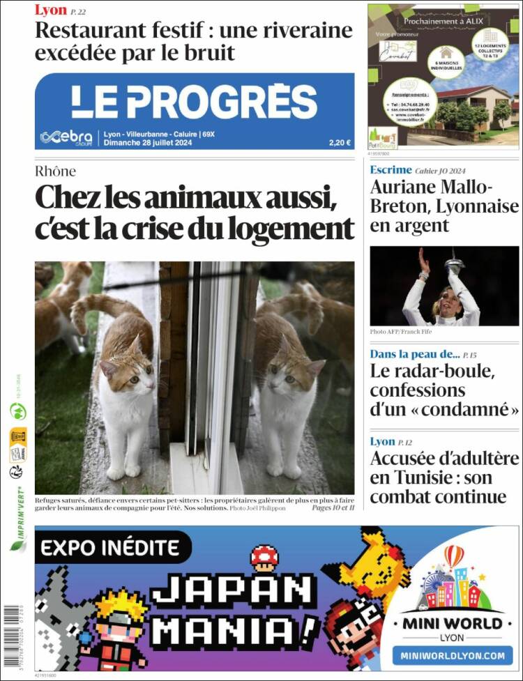 Portada de Progres de Fecamp (Francia)