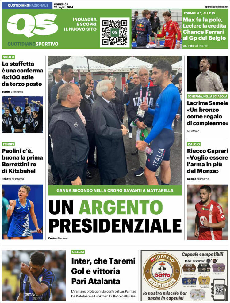 Portada de Quotidiano Sportivo (Italia)