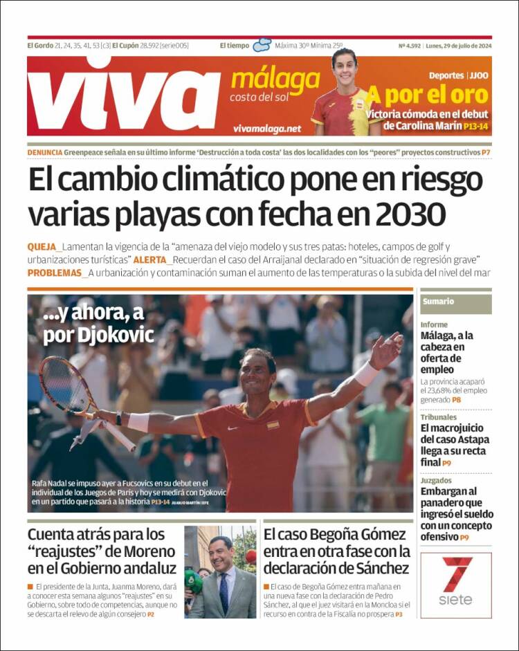 Portada de Viva Málaga (España)