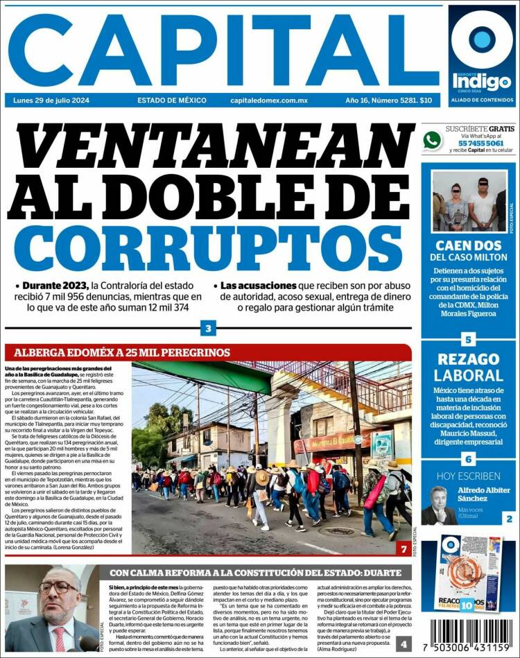 Portada de Capital México (M&eacute;xico)