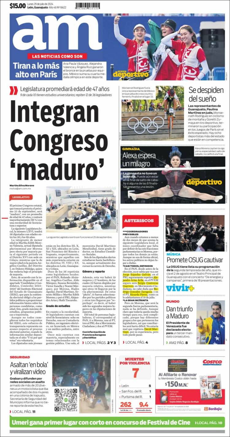 Portada de Al Día A.M. (M&eacute;xico)