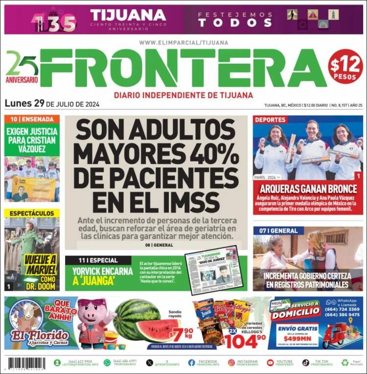 Portada de Frontera (M&eacute;xico)