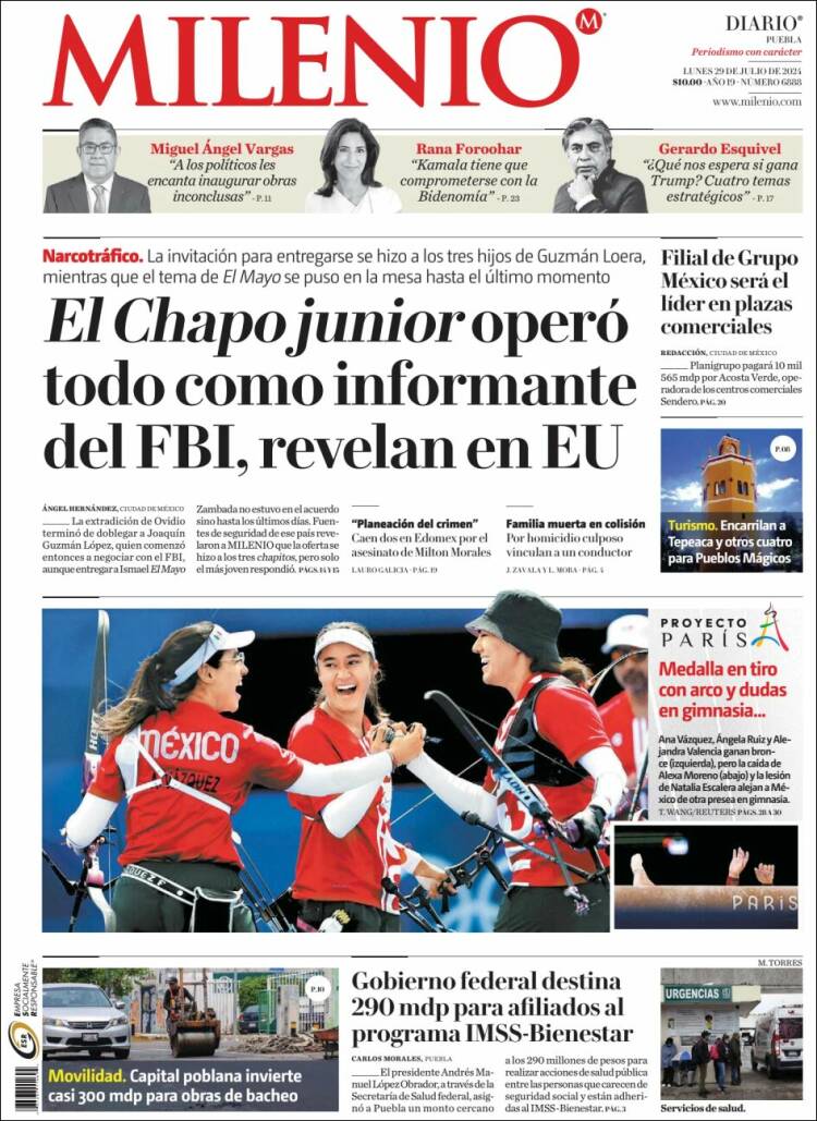 Portada de Milenio de Puebla (M&eacute;xico)