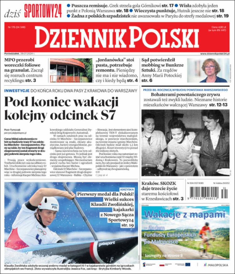 Portada de Dziennik (Polonia)