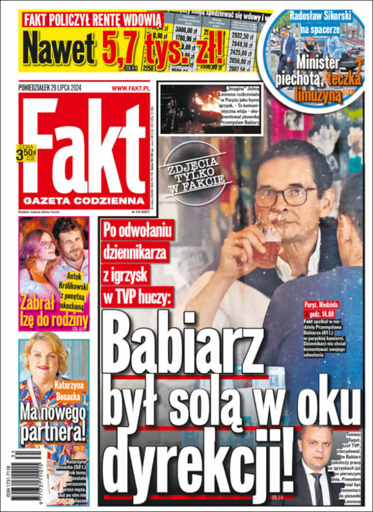 Portada de Fakt (Polonia)