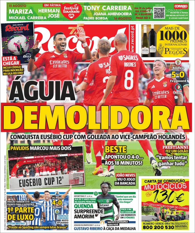Portada de Record (Portugal)