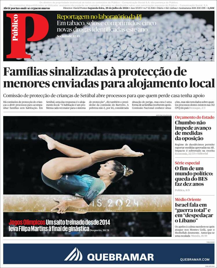 Portada de Público (Portugal)