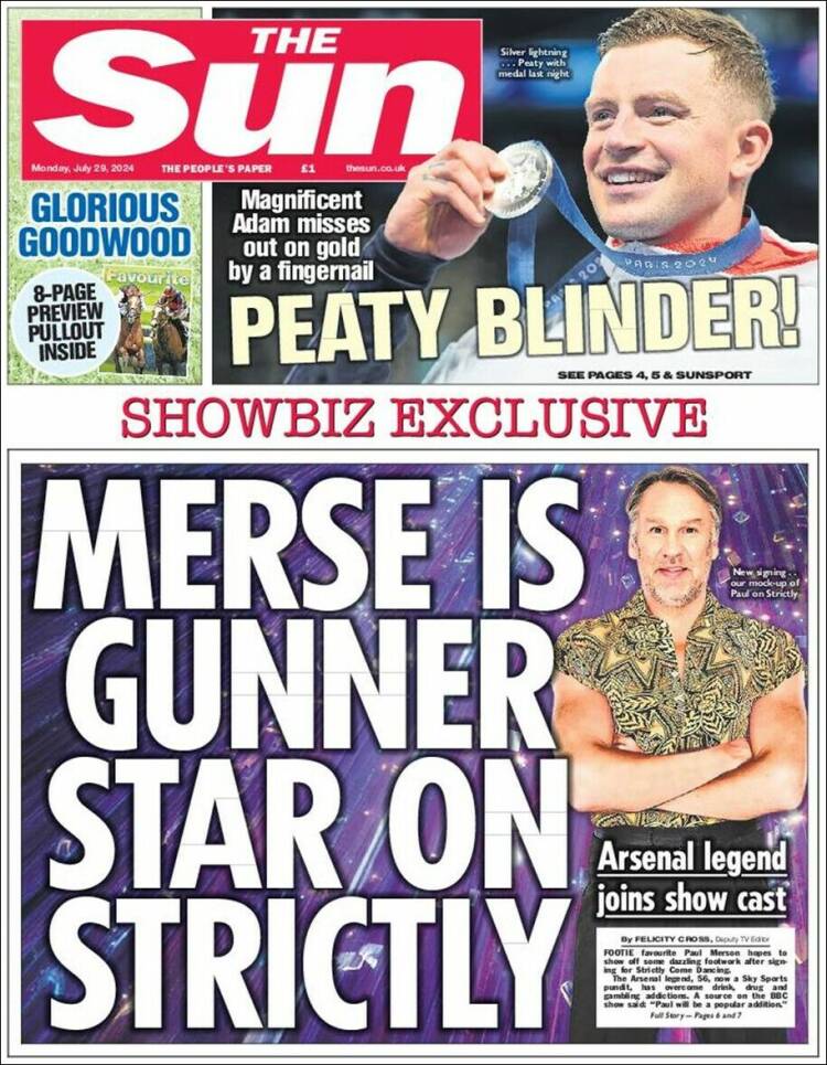 Portada de The Sun (Reino Unido)