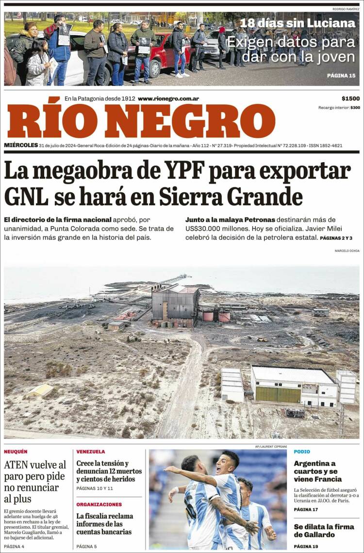 Portada de Rio Negro (Argentina)