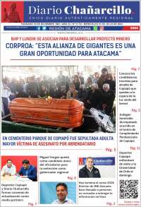Portada de Diario Chañarcillo (Chile)
