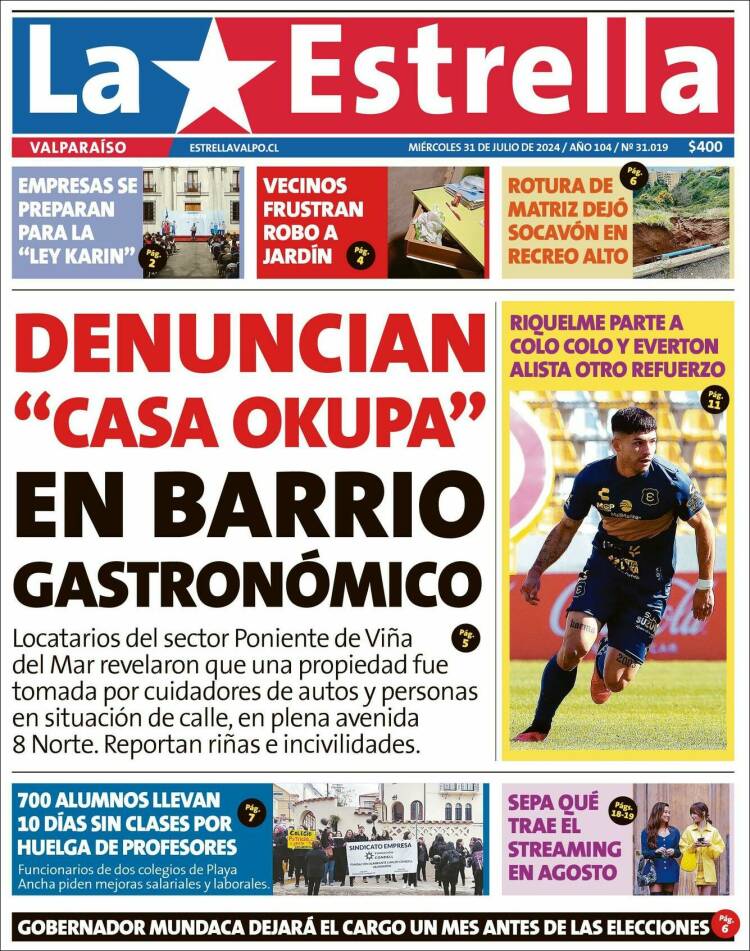 Portada de Estrella de Valparaiso (Chile)
