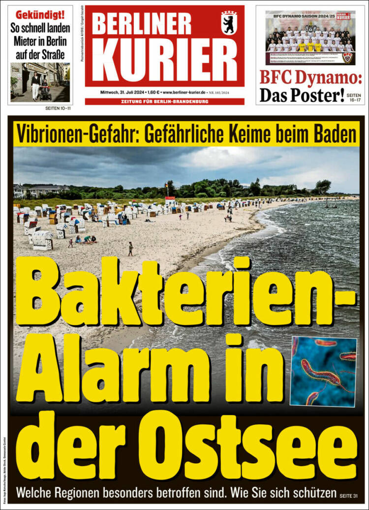 Portada de Berliner Kurier - Startseite BK (Alemania)