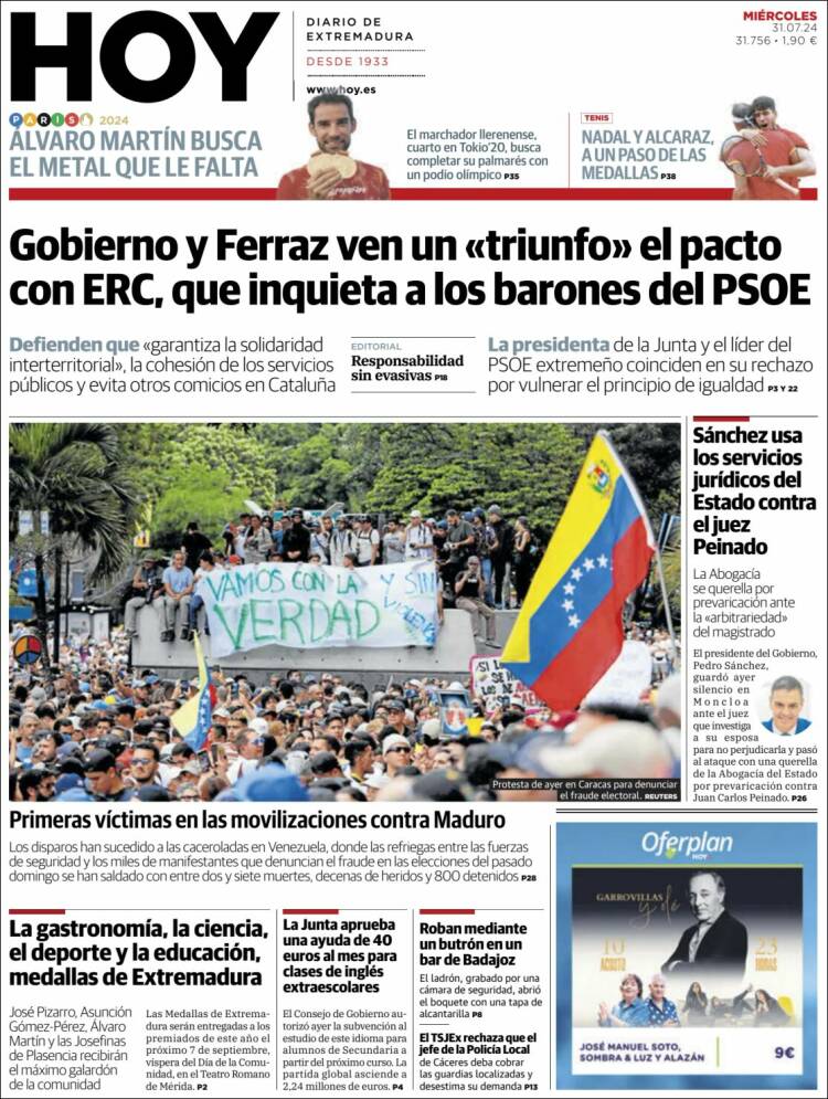 Portada de Hoy - Badajoz (España)