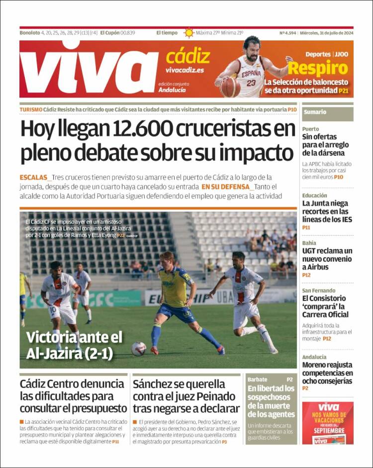 Portada de Información - Cadiz (España)