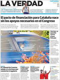 Portada de La Verdad de Cartagena (España)