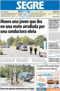 Portada de Segre  (España)