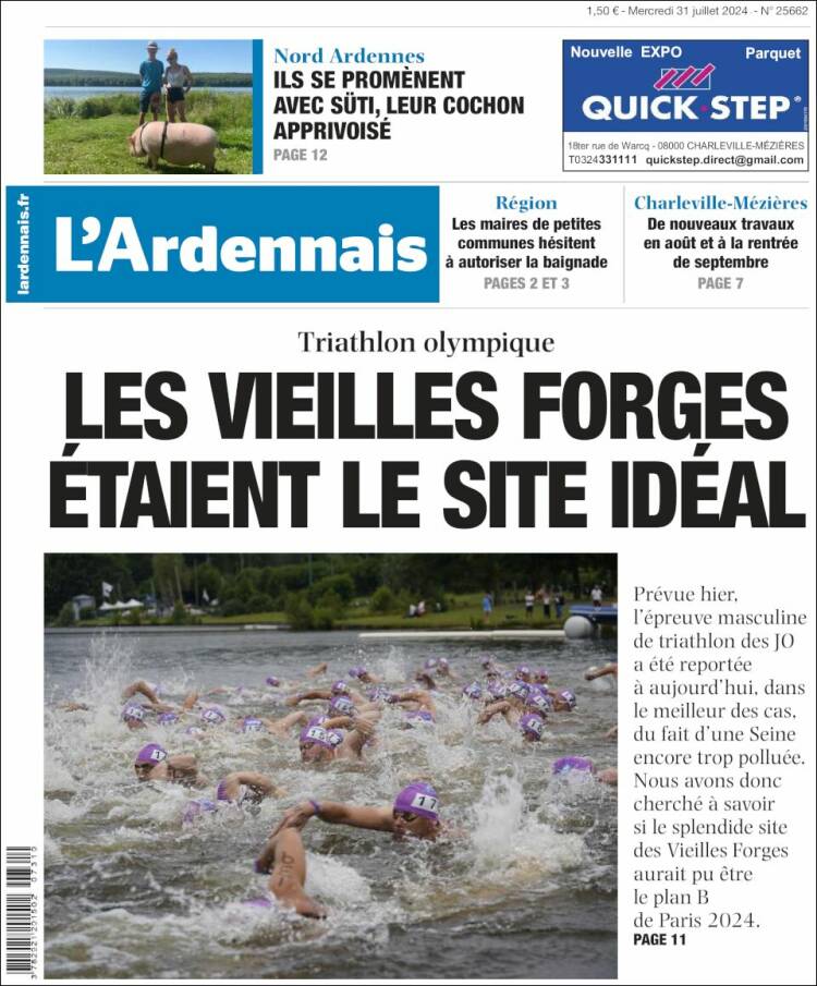 Portada de L'Ardenais (Francia)