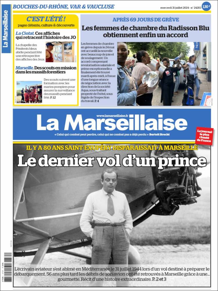 Portada de La Marseillaise (France)