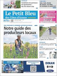 Portada de Le Petit Bleu (Francia)