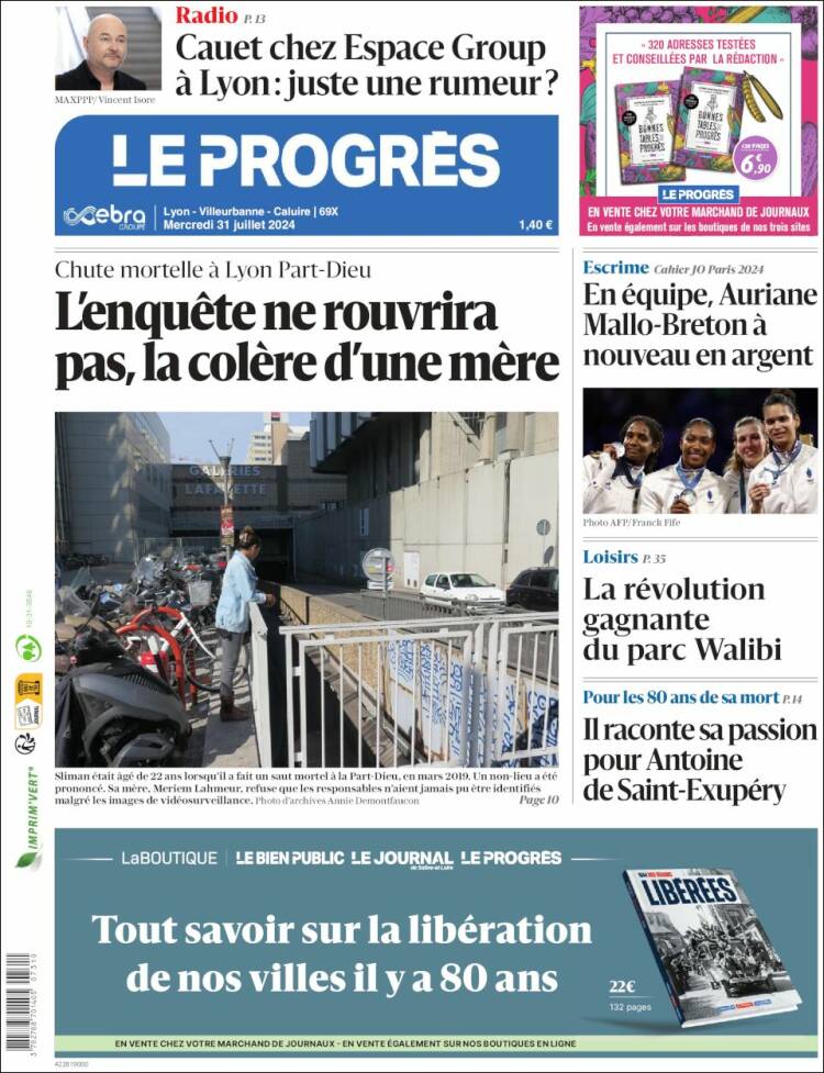 Portada de Progres de Fecamp (Francia)