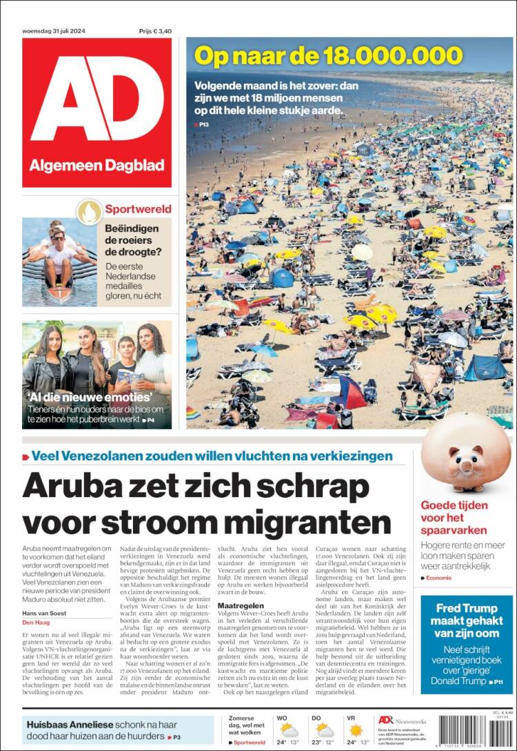 Portada de AD (Pa&iacute;ses Bajos)