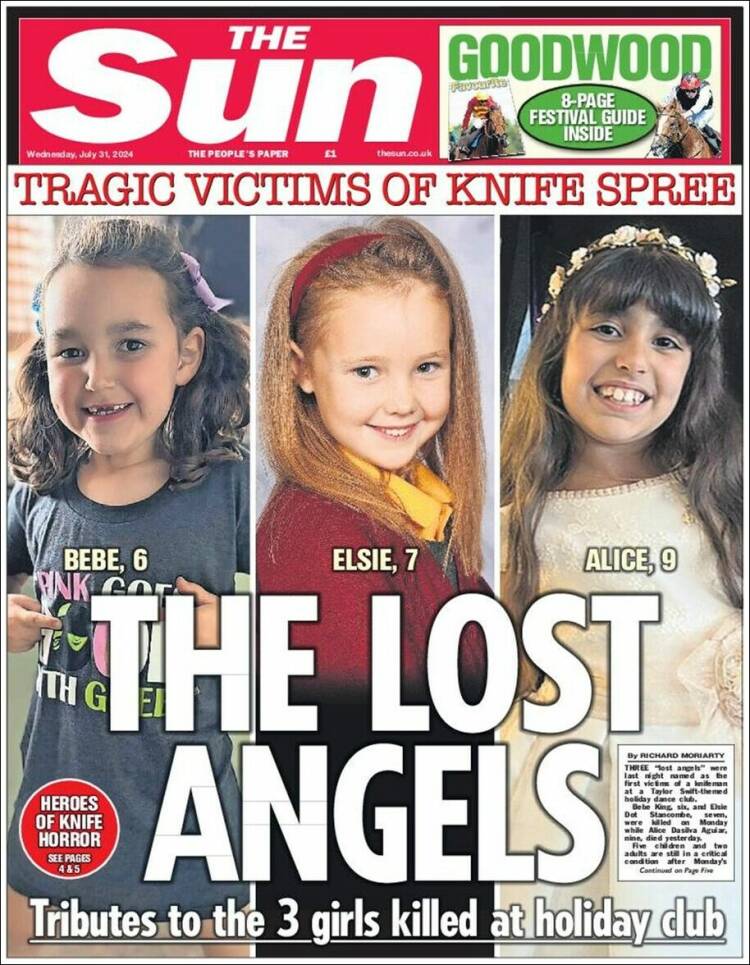 Portada de The Sun (Reino Unido)