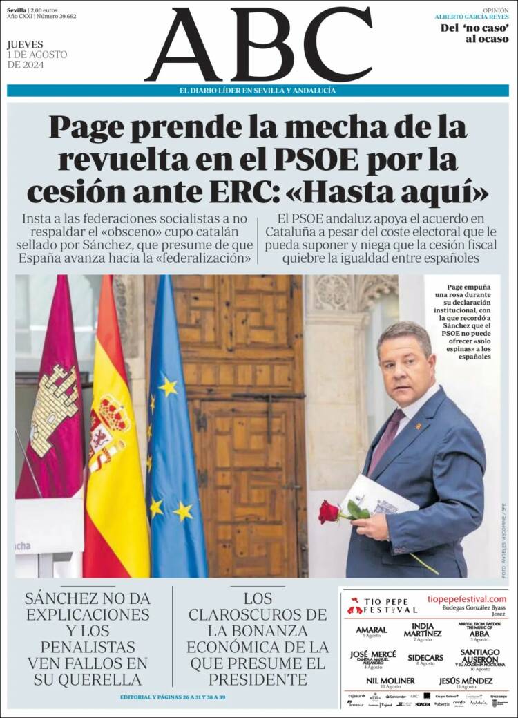 Portada de ABC - Sevilla (España)