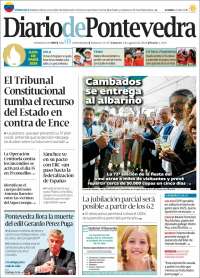 Portada de Diario de Pontevedra (España)