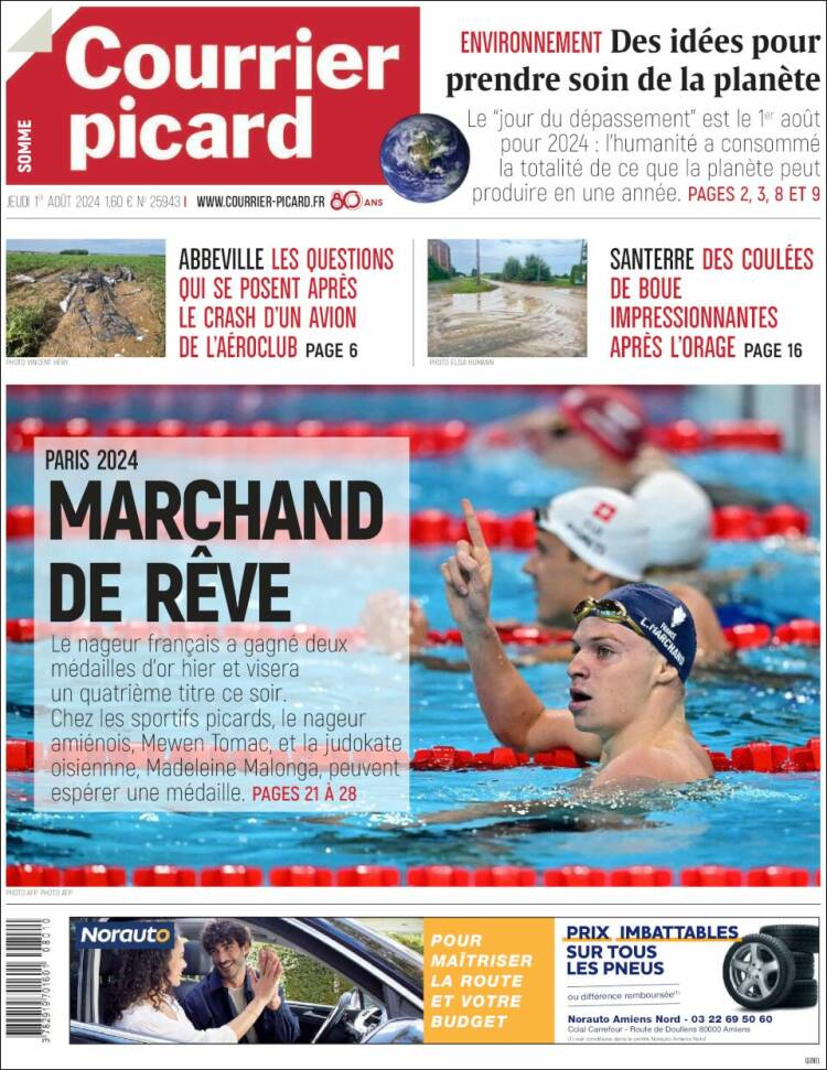Portada de Courrier Picard (France)