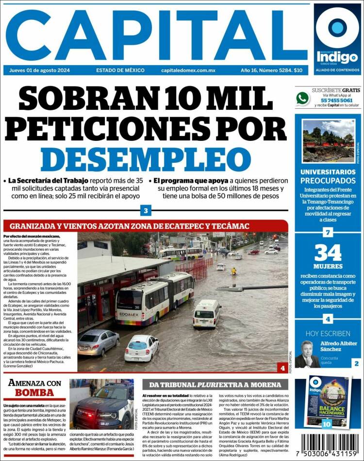 Portada de Capital México (M&eacute;xico)