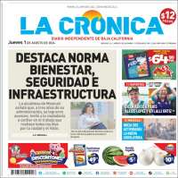 Portada de La Crónica de Baja California (M&eacute;xico)