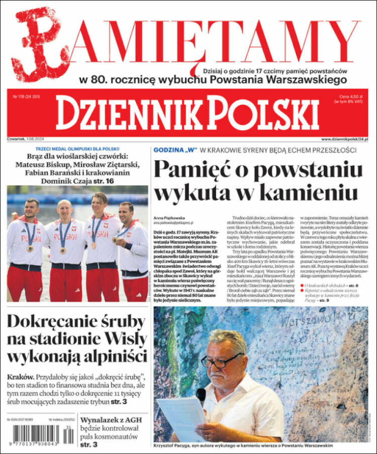 Portada de Dziennik (Polonia)