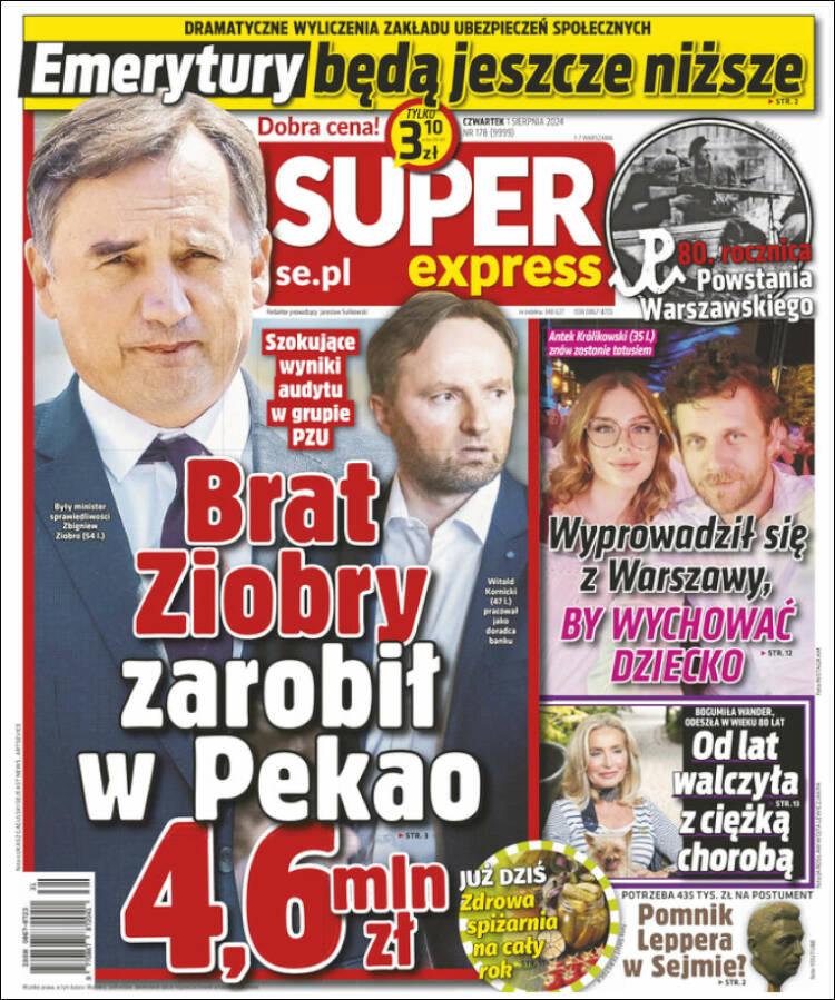 Portada de Super Express (Polonia)