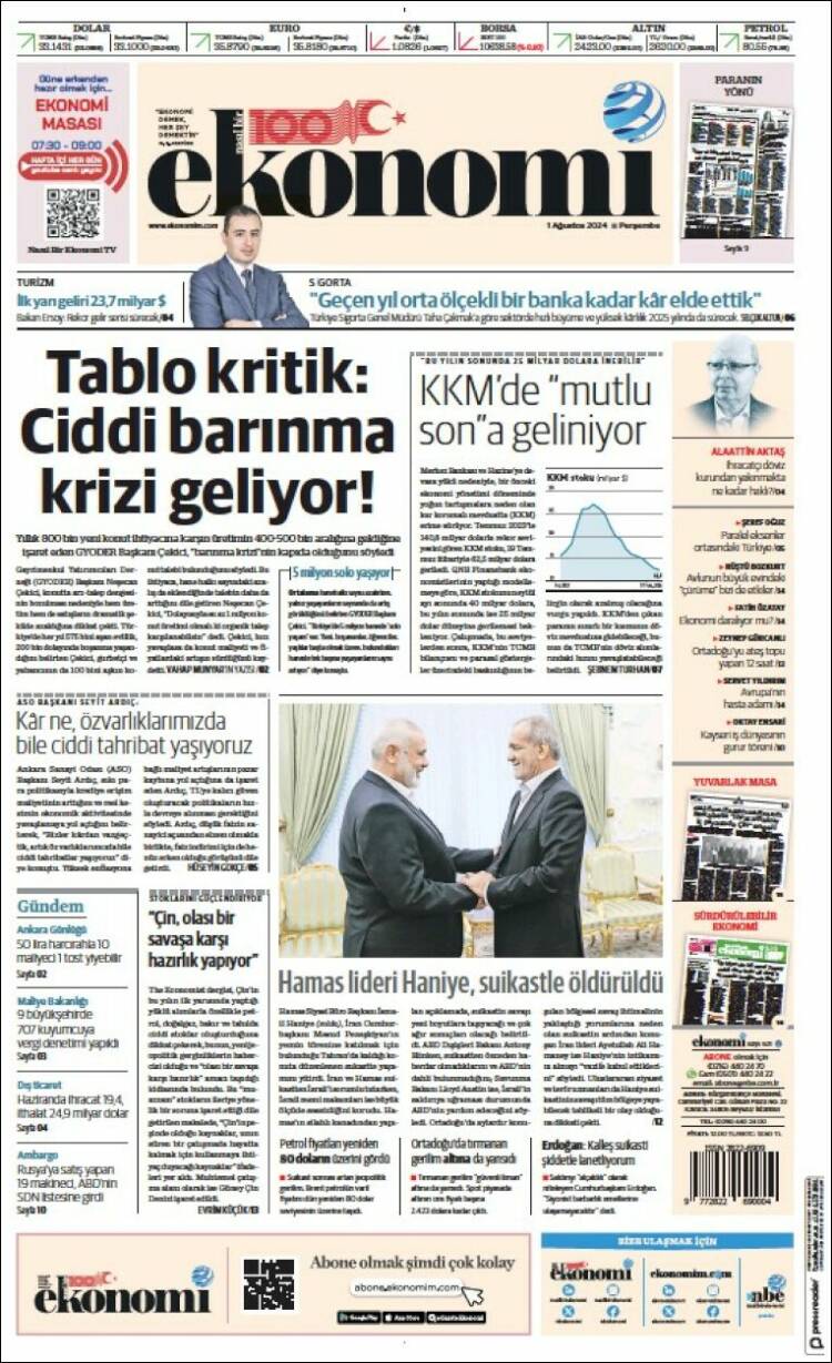 Portada de Dünya (Turqu&iacute;a)