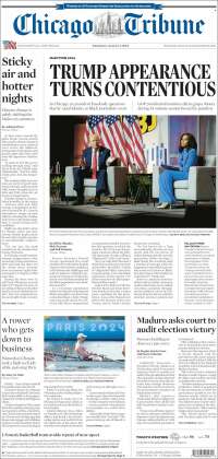 Portada de Chicago Tribune (USA)