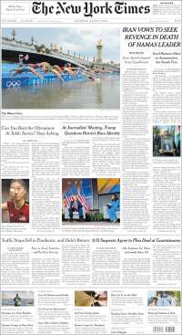 Portada de New York Times (USA)