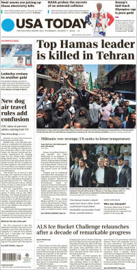 Portada de USA Today (USA)
