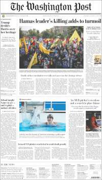 Portada de The Washington Post (USA)
