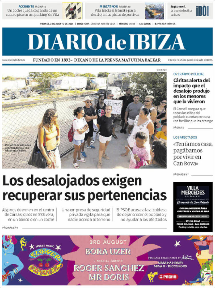 Portada de Diario de Ibiza (España)