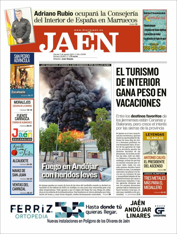 Portada de Diario Jaén (España)