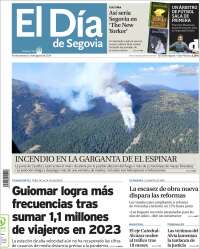Portada de El Día de Segovia (España)