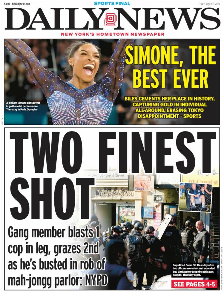 Portada de Daily News - New York (USA)