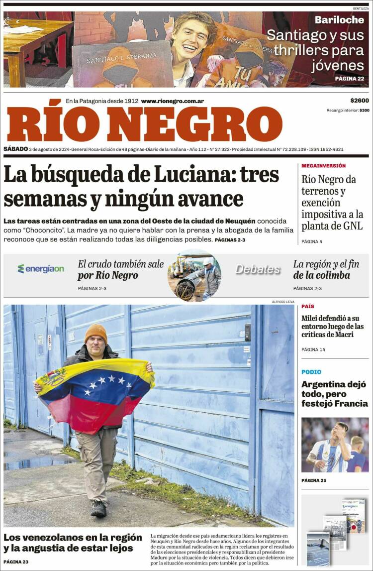 Portada de Rio Negro (Argentina)