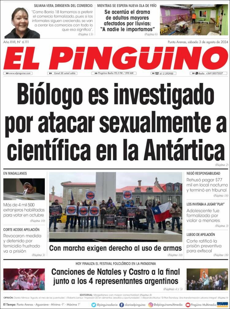 Portada de El Pingüino (Chile)